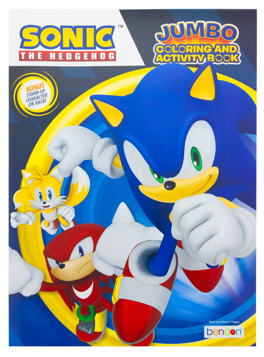 Libro para colorear de Sonic, 80 páginas, 7,75 x 2,5 x 10,7