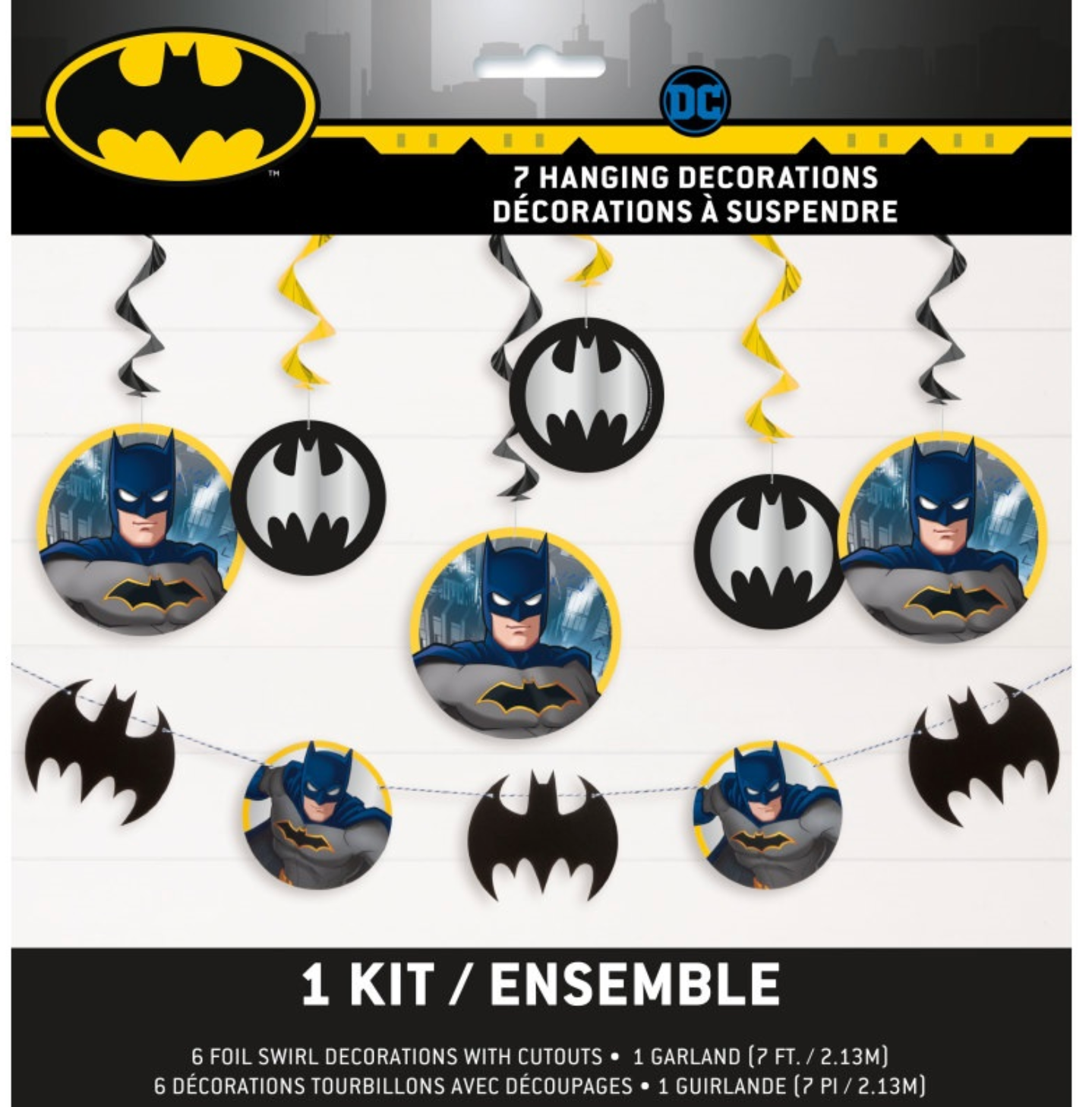 Batman Hanging Decor Kit 7Pc