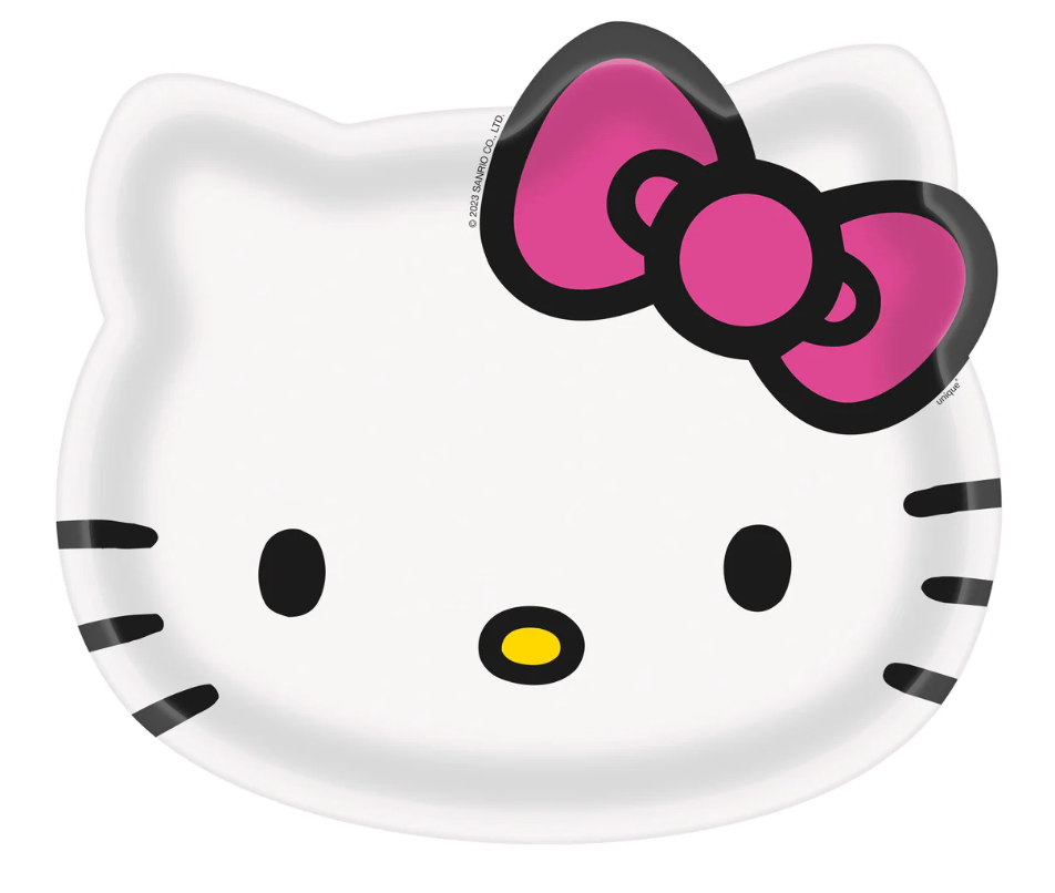 Hello Kitty and Friends Face-Shaped 6 inch x 7 inch Plates 8ct