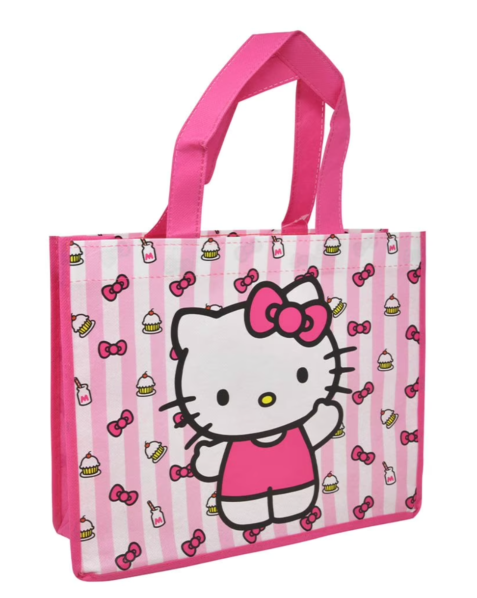 Hello Kitty Pink Medium Eco Friendly Non Woven Tote Bag