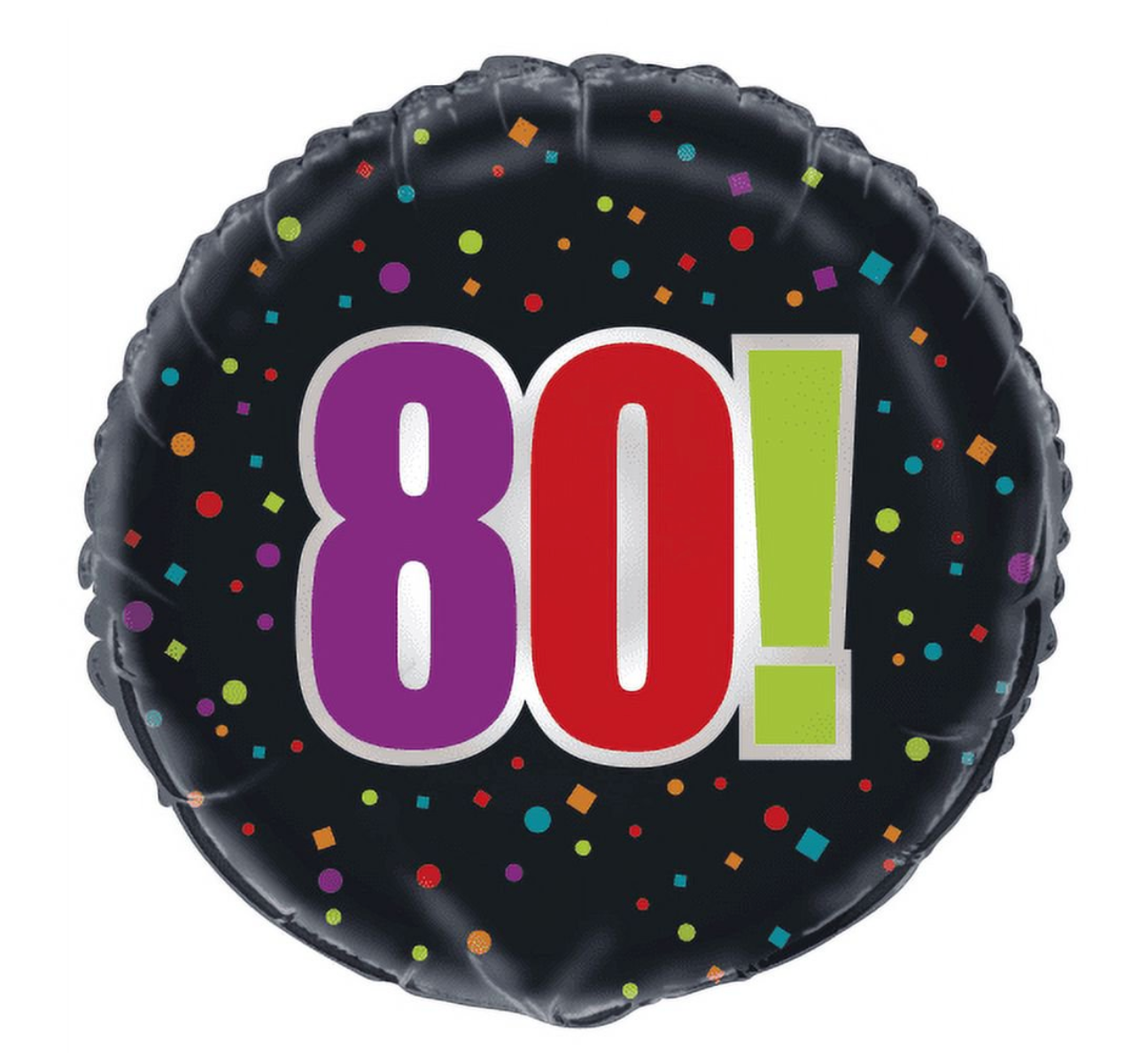 Foil Balloon 18in - 80th Birthday