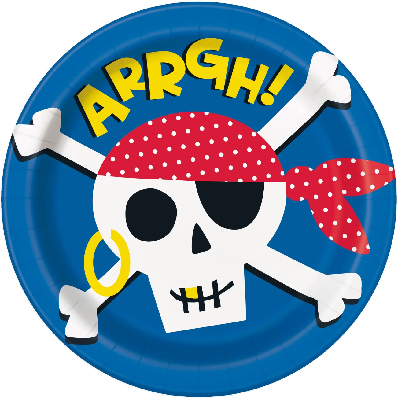 Ahoy Pirate Large Plate 8ct