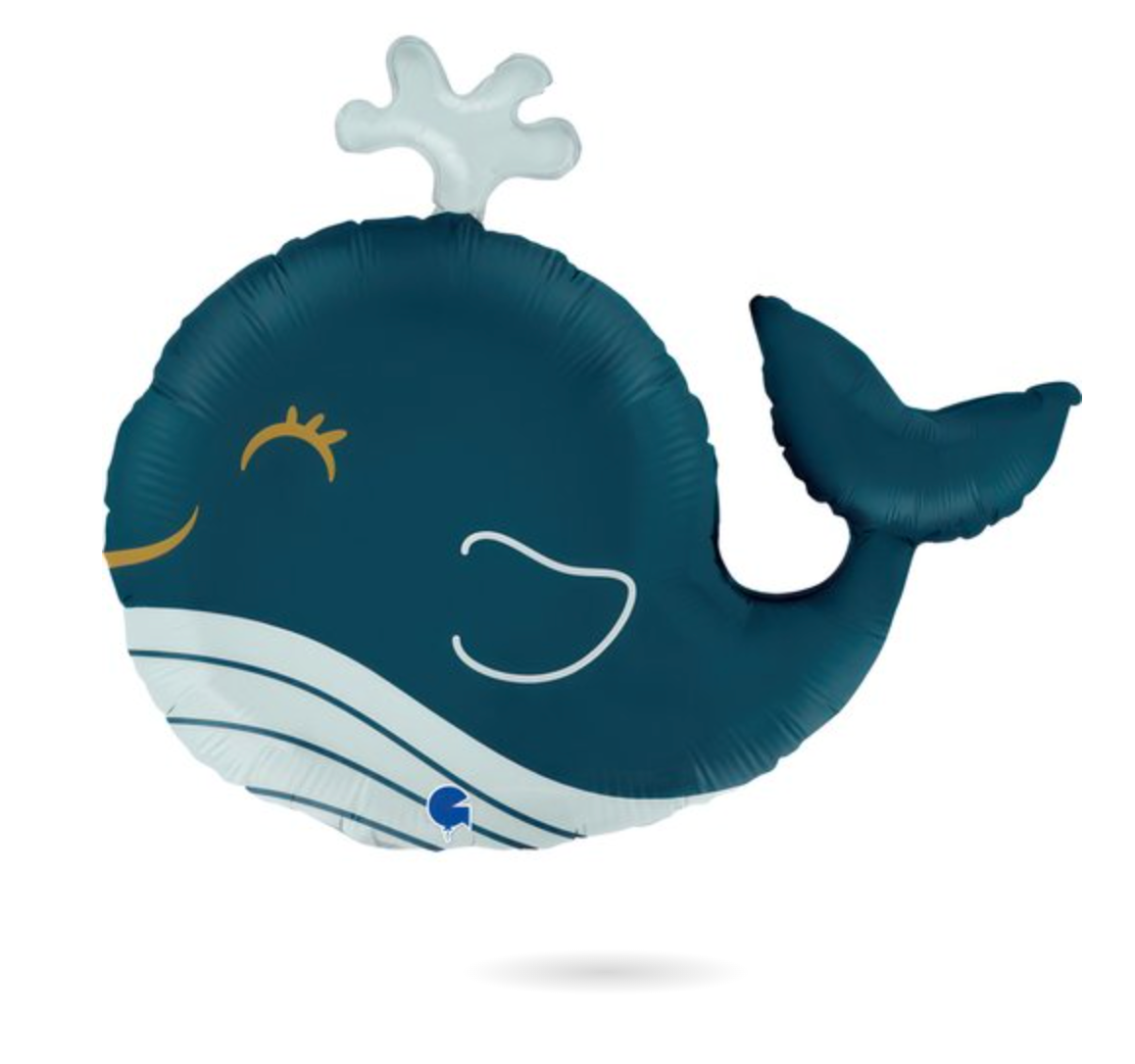Grabo Funny Whale 26 inch Foil Balloon 1ct