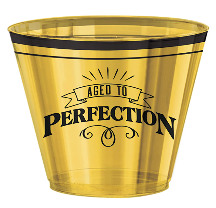 Vasos de plástico Better with Age de 9 onzas, 30 unidades