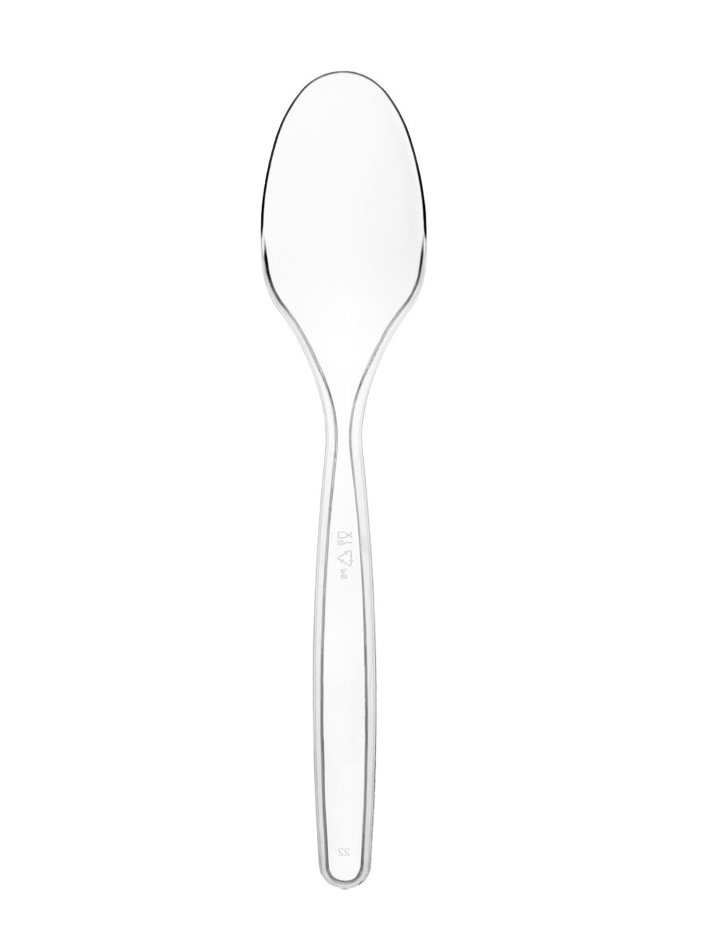 Heavy Duty Plastic Soup Spoons Clear 100ct