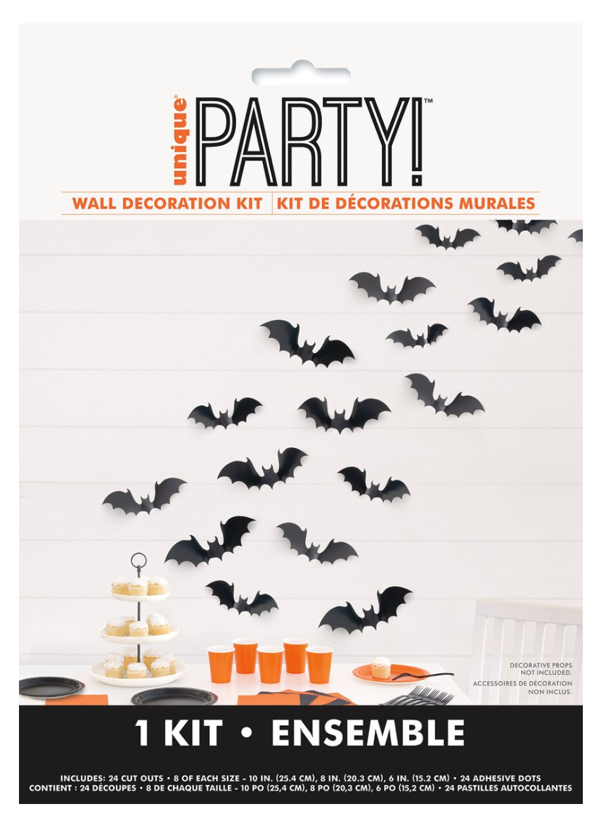 Kit de decoración de pared de murciélago volador