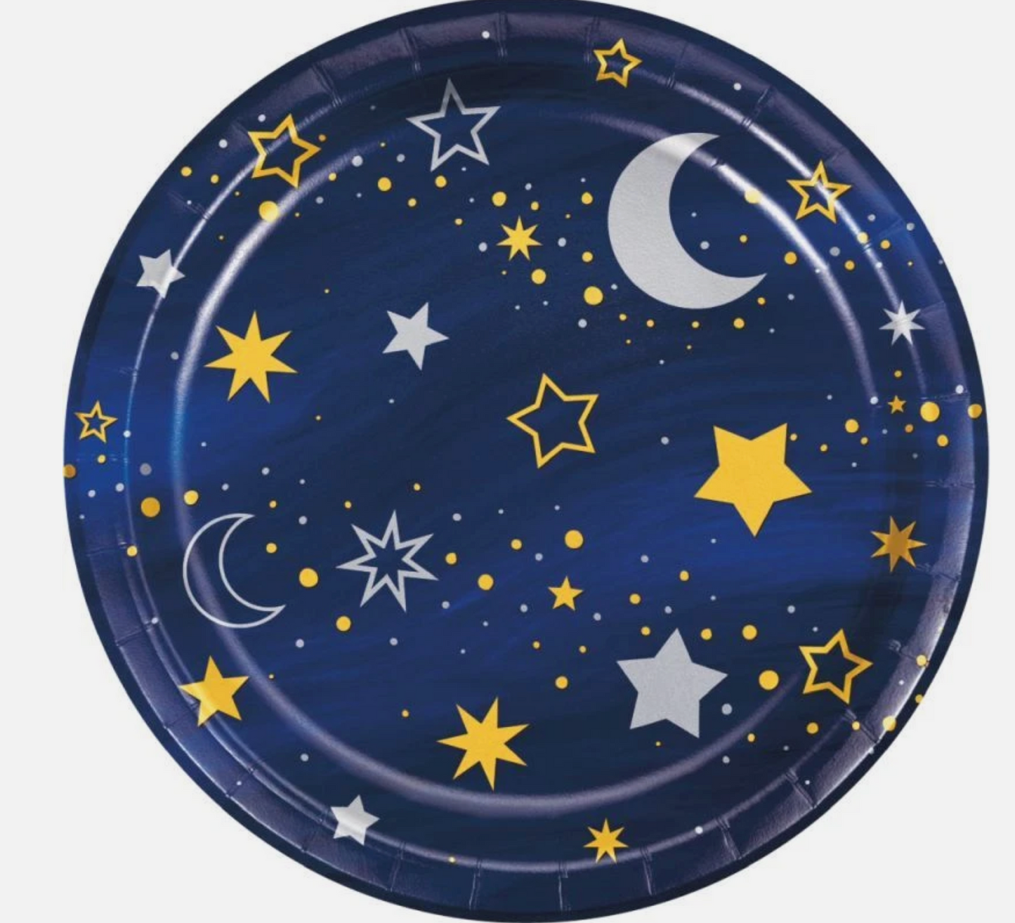 Starry Night Luncheon Plate Foil 8ct