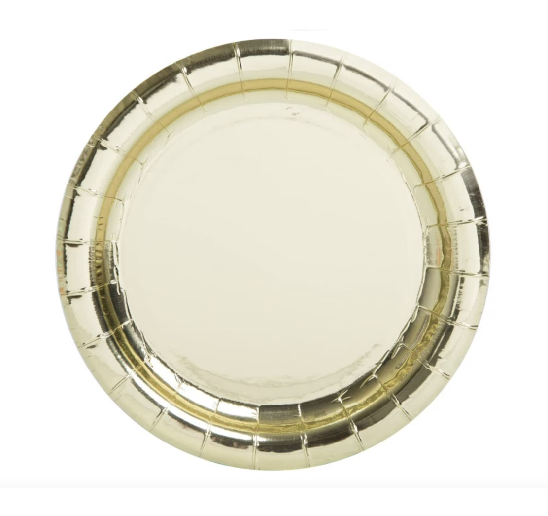 Gold 7 inch Plate 8ct