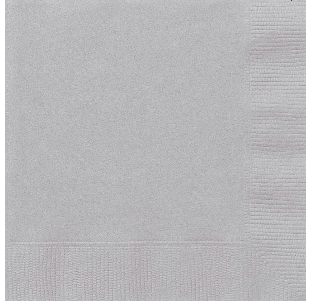 Silver Lunch Napkins 40 ct