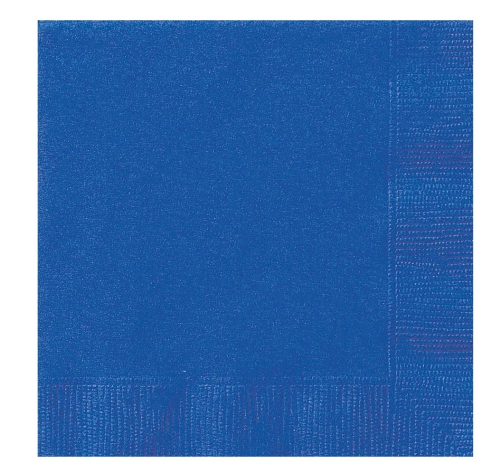 Royal Blue Beverage Napkins 40 ct