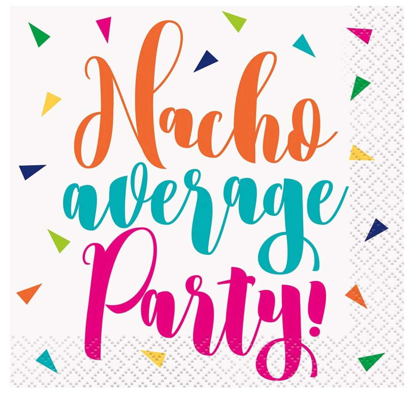 Servilletas para bebidas de fiesta Nacho Average, 16 unidades