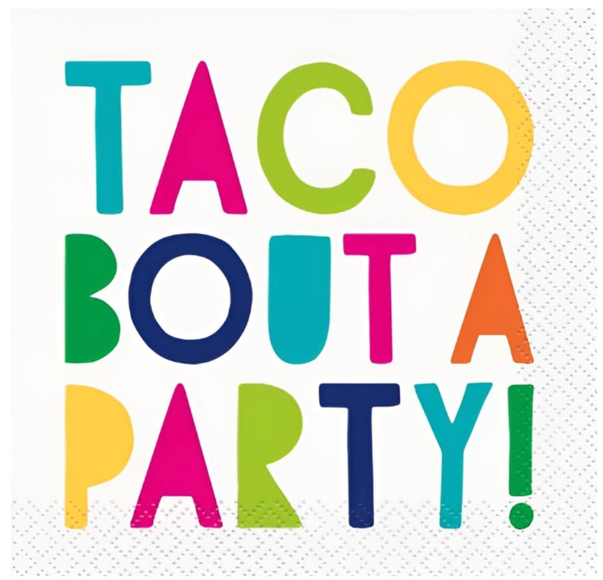 Servilletas para bebidas Taco Bout a Party, 16 unidades
