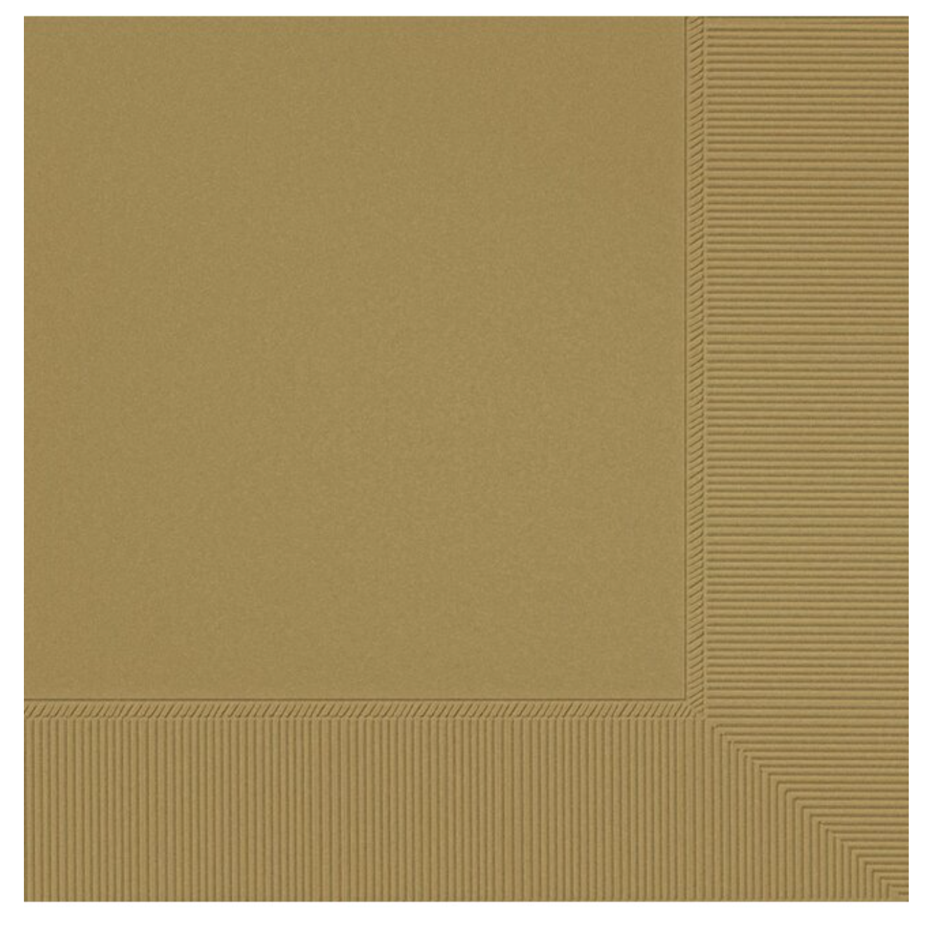 2-ply Beverage Napkins Gold 40ct