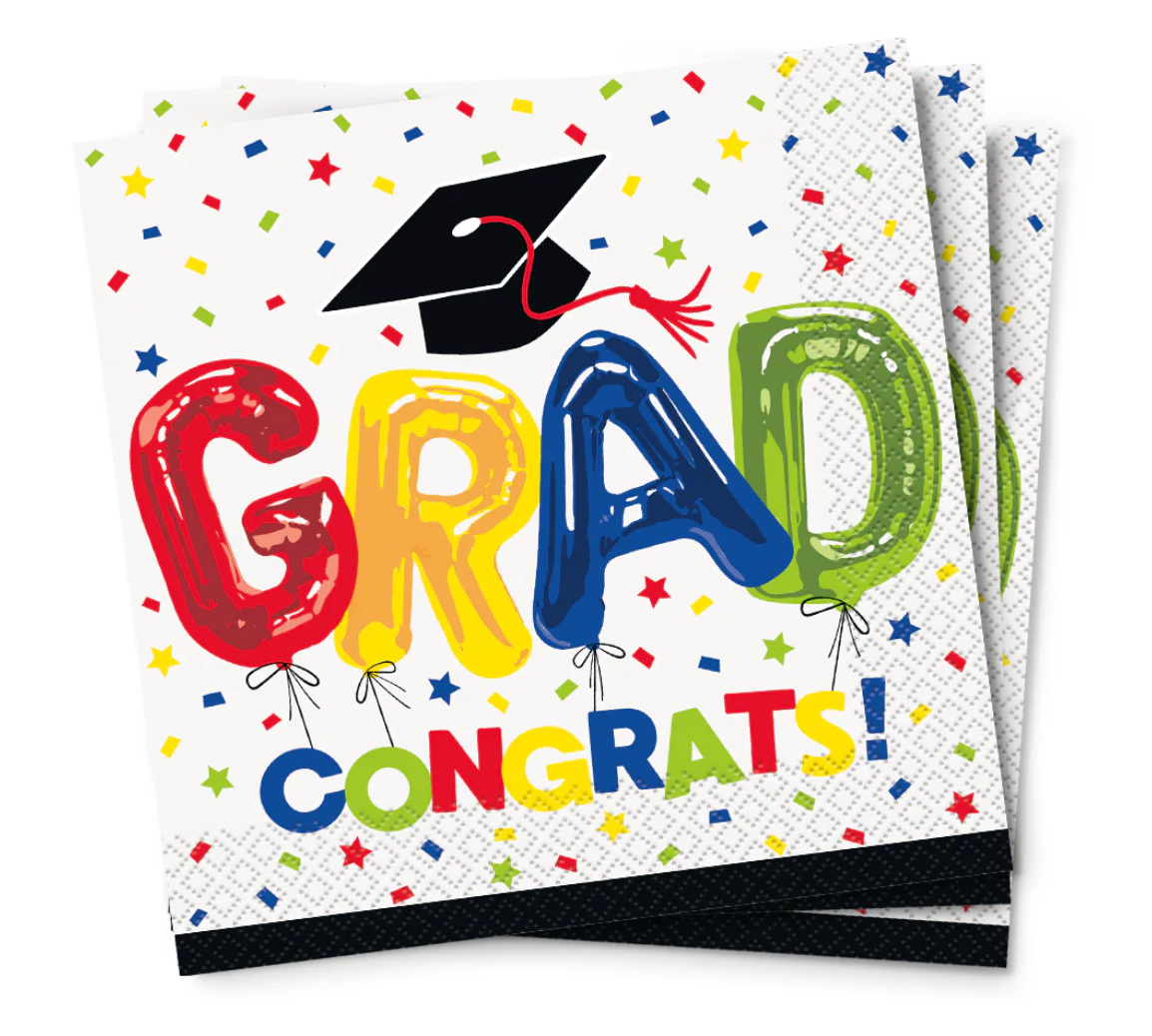 Servilleta Grad Lun con globo de 16 letras