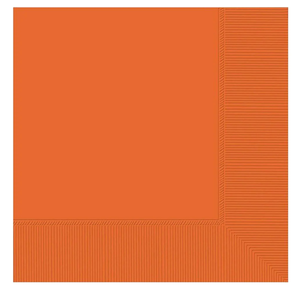 2-ply Beverage Napkins Orange Peel 40ct