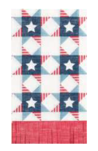Classic Americana Fringe Guest Napkins 16ct