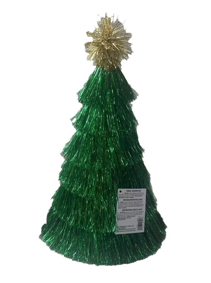 Christmas Tinsel Small Tree 10 Inch