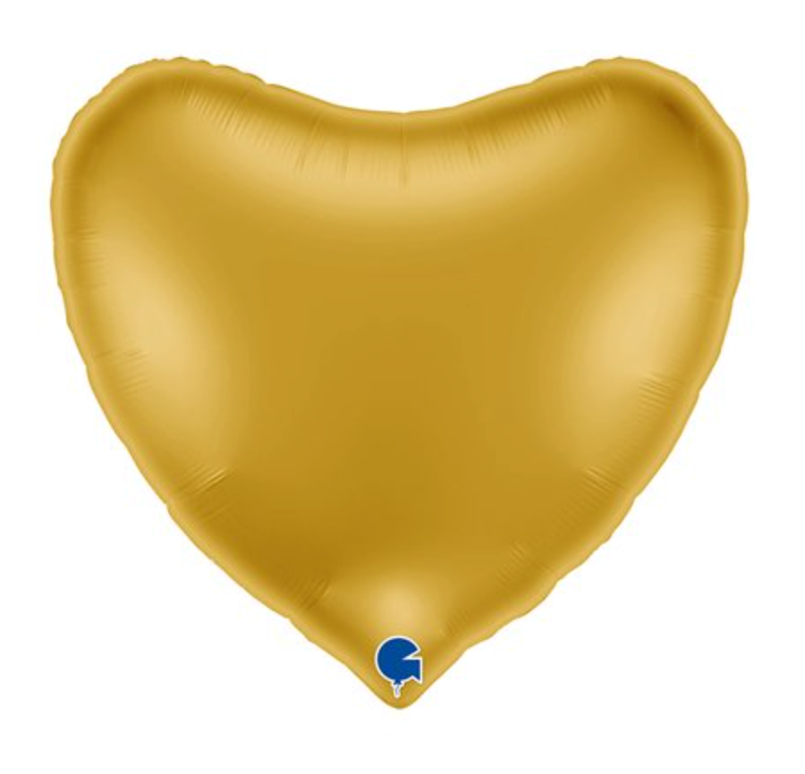 Grabo Gold Heart 36 inch Foil Balloon 1ct