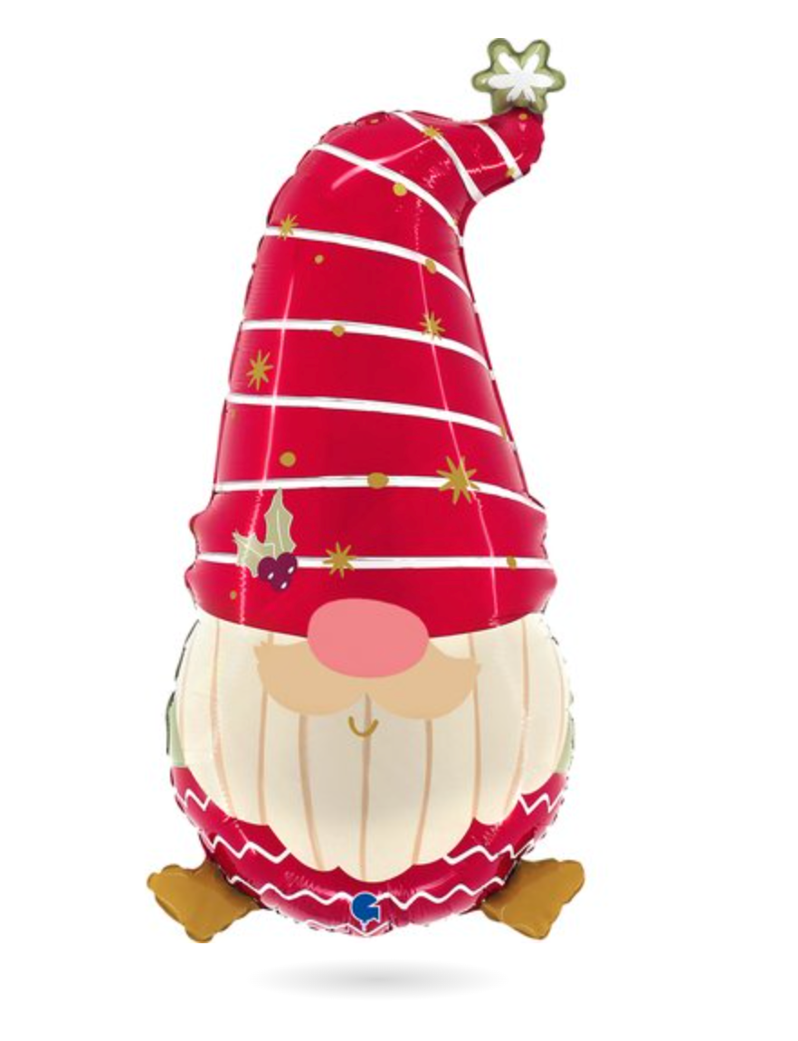 Grabo Christmas Gnome 27 inch Foil Balloon 1ct