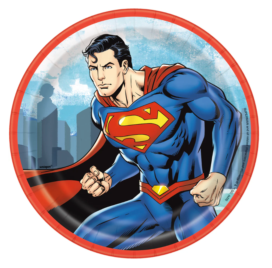 Superman 7 in Plates 8ct