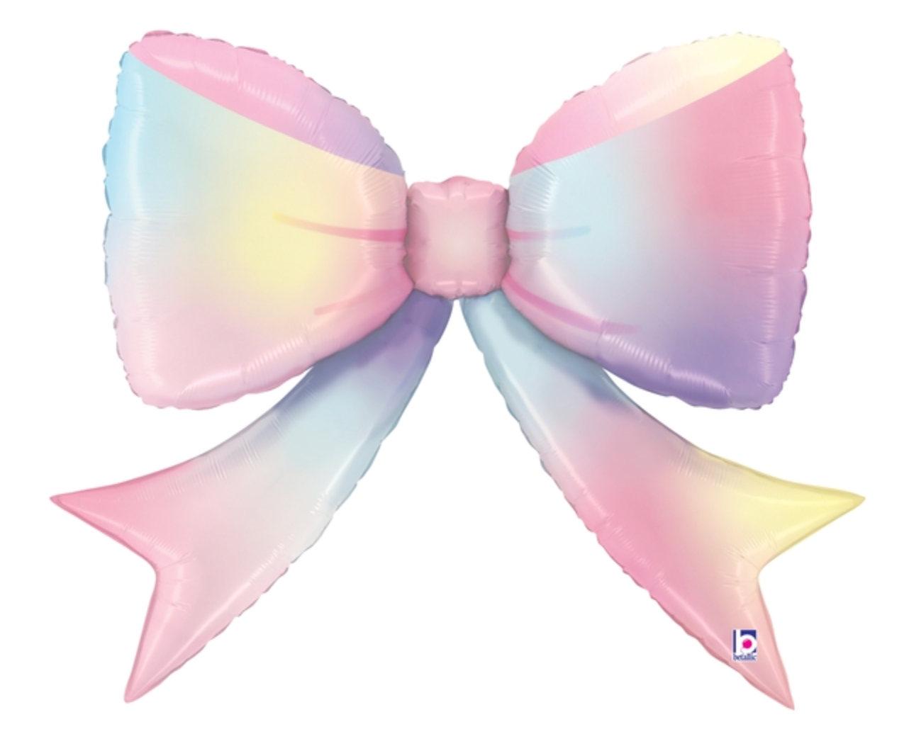 Betallic Multicolor Bow 41 inch Foil Balloon 1ct