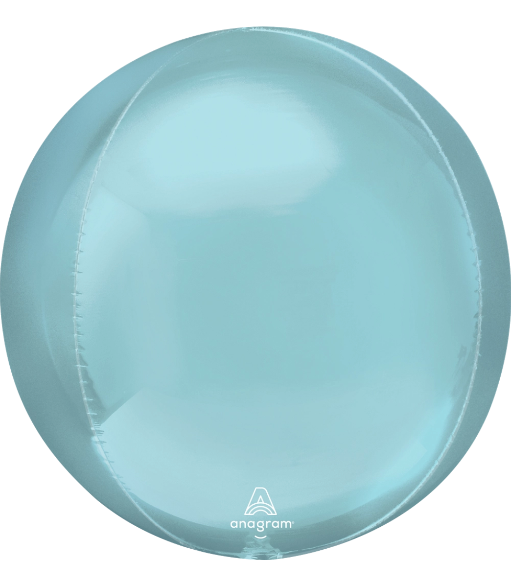 Anagram 21 inch Pastel Blue Orbz Foil Balloon 1ct