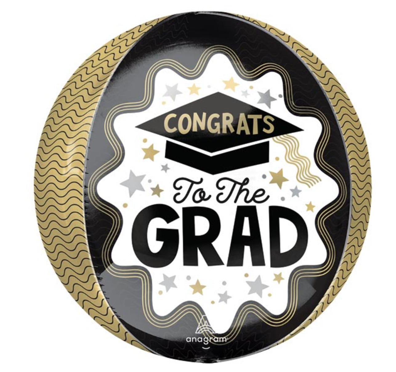 Anagram 16 inch Graduation Orbz Wave of Success Foil Balloon 1ct