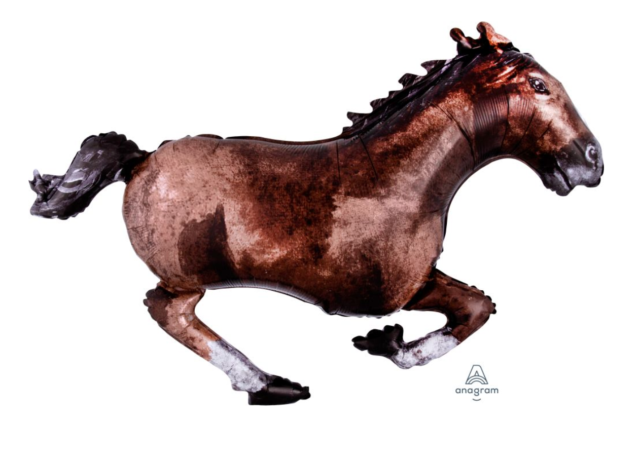 Anagram 40 inch Galloping Horse Foil Balloon 1ct