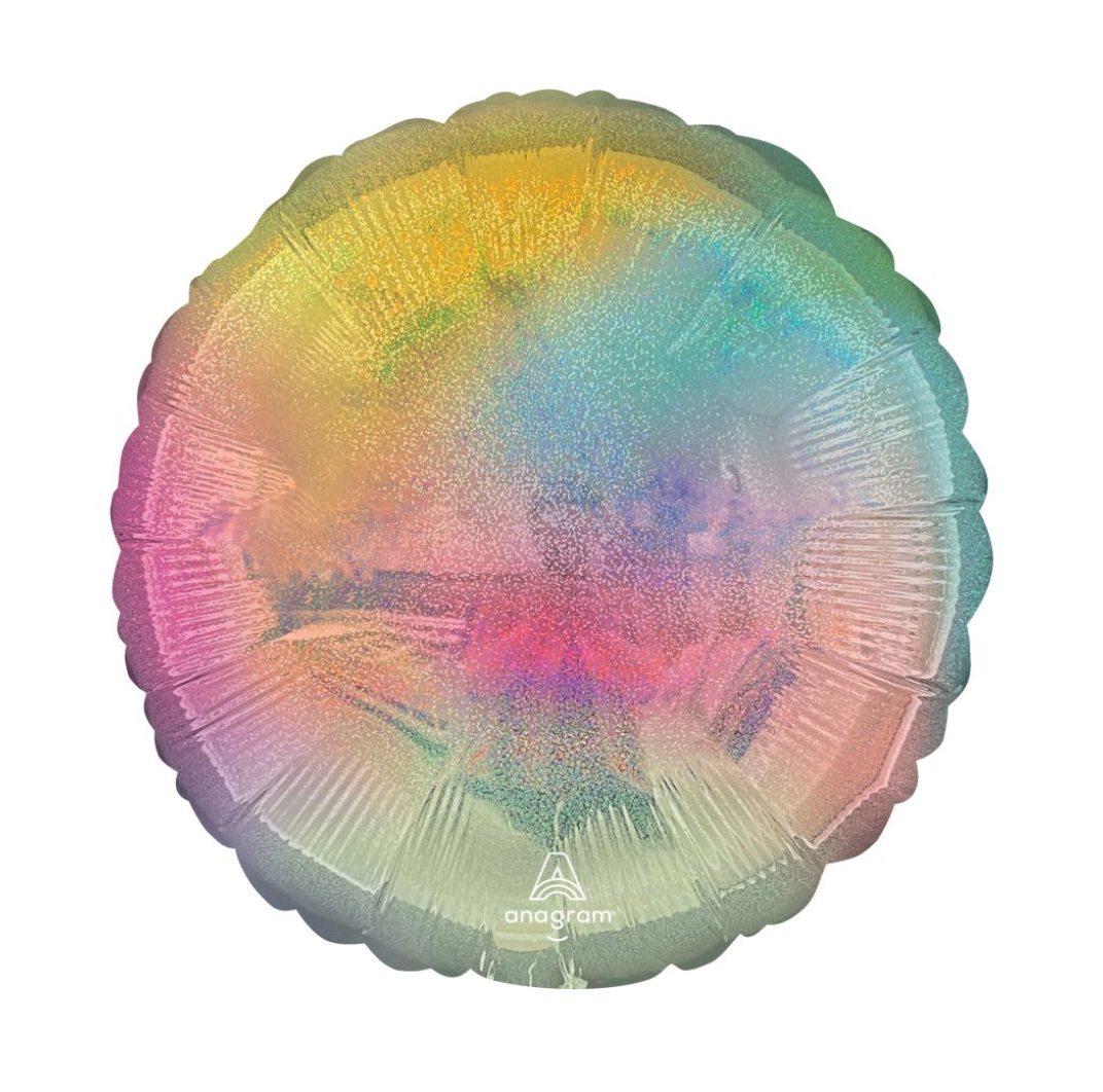 Anagram 17 inch Pastel Round Foil Balloon 1ct