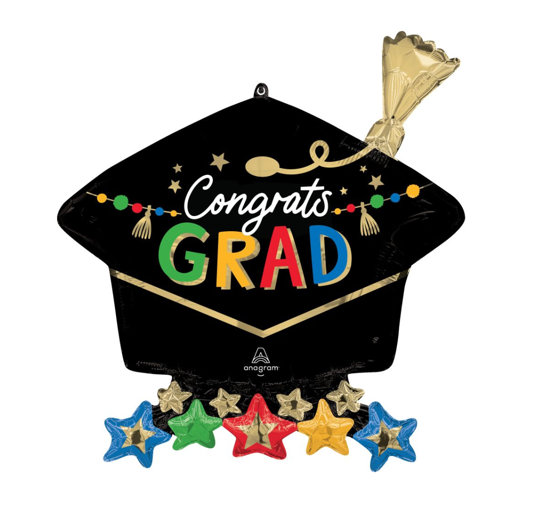 Anagram 26 inch Grad Party Foil Balloon 1ct