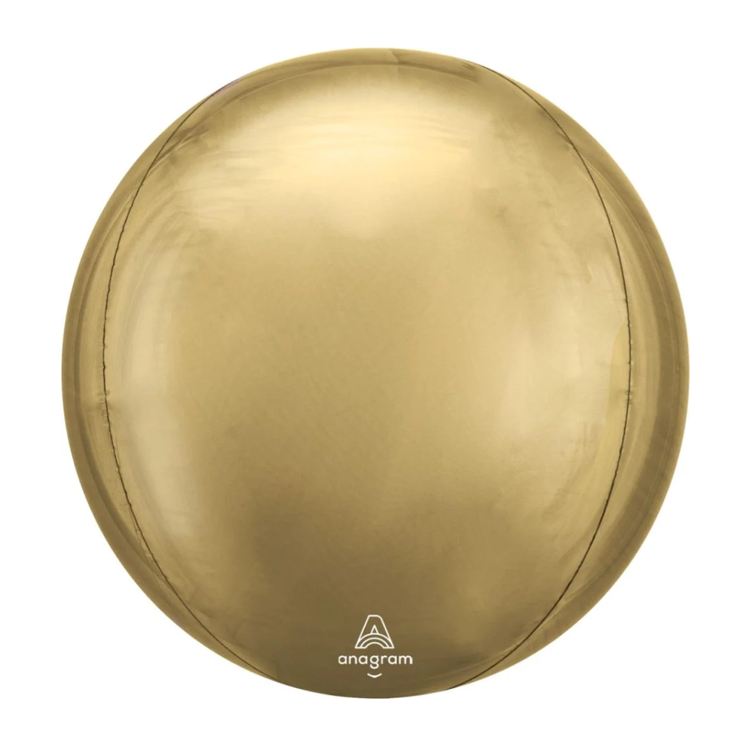 Anagram 21 inch White Gold Orbz Foil Balloon 1ct