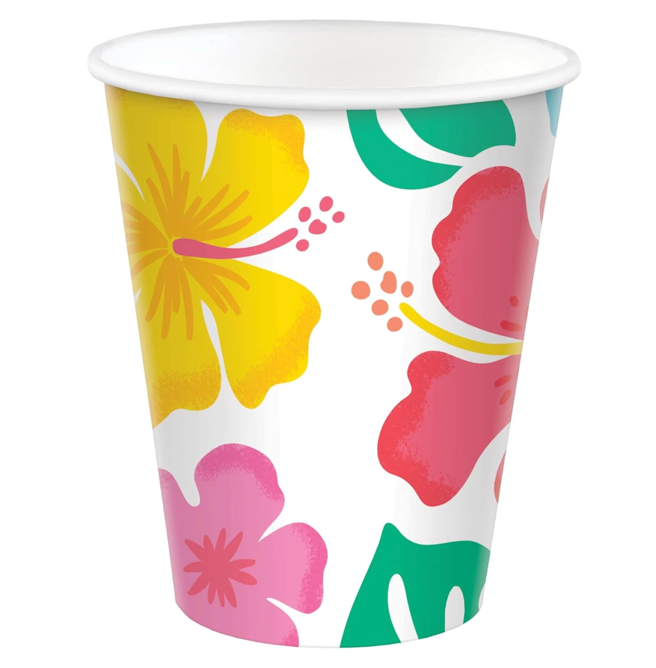 Summer Hibiscus 9 oz Paper Cups 50ct