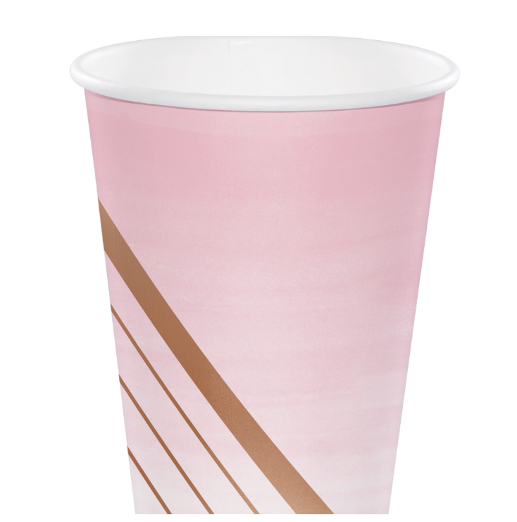 Rose All Day Cup 12oz 8ct - Toy World Inc