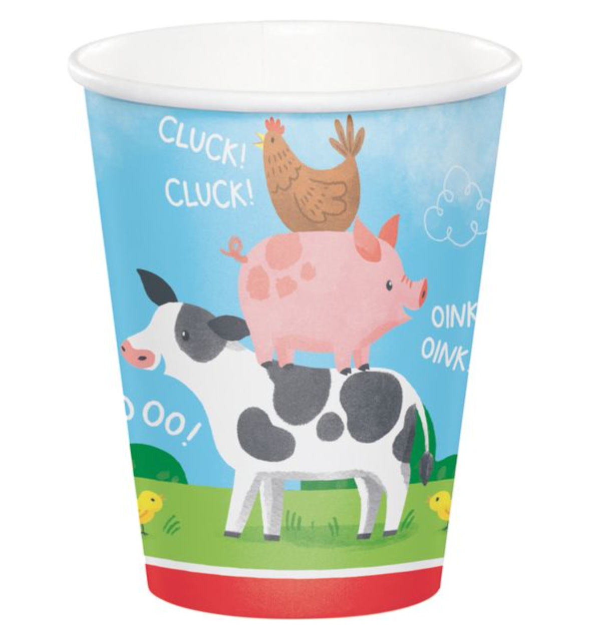 Farm Animals paper Cup 9oz 8ct