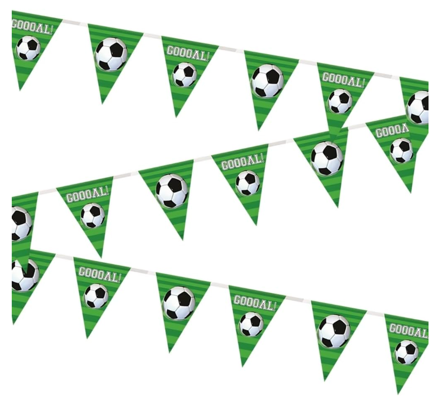 Bandera de fútbol 3D con cubierta de plástico de 12 pies