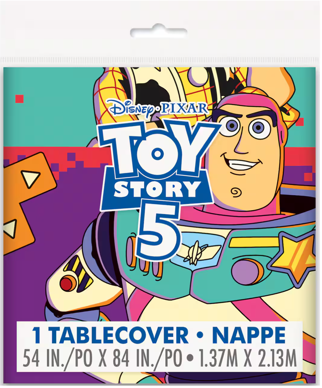 Toy Story 5 Plastic Tablecover 54 inch x 84 inch 1ct