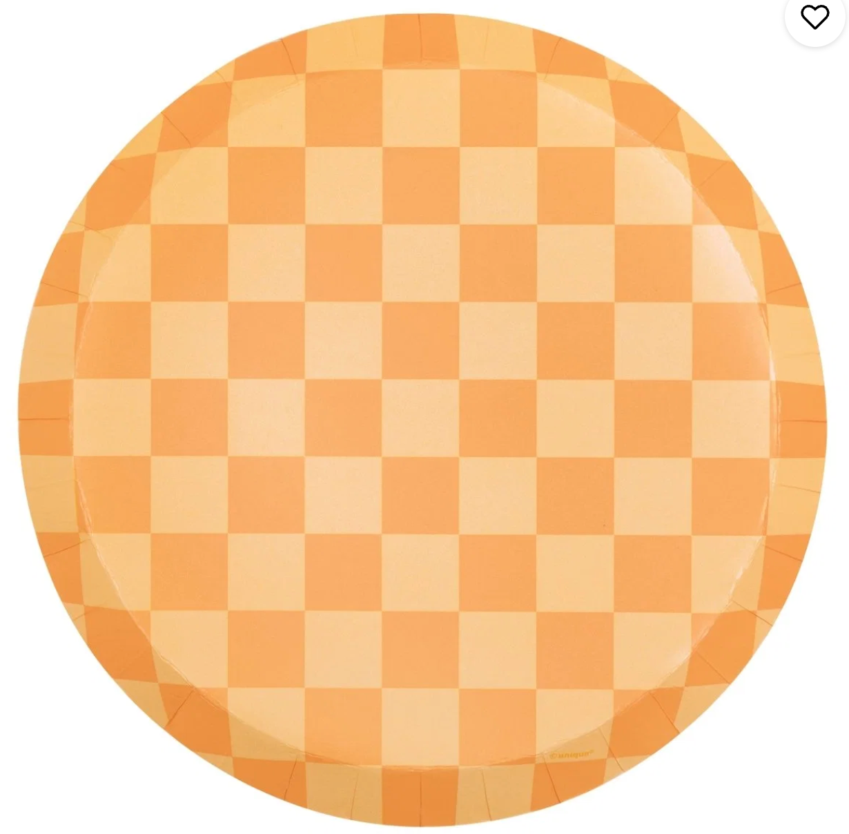 Adorable Halloween 8 inch Checkered Shallow Paper Plates 8ct