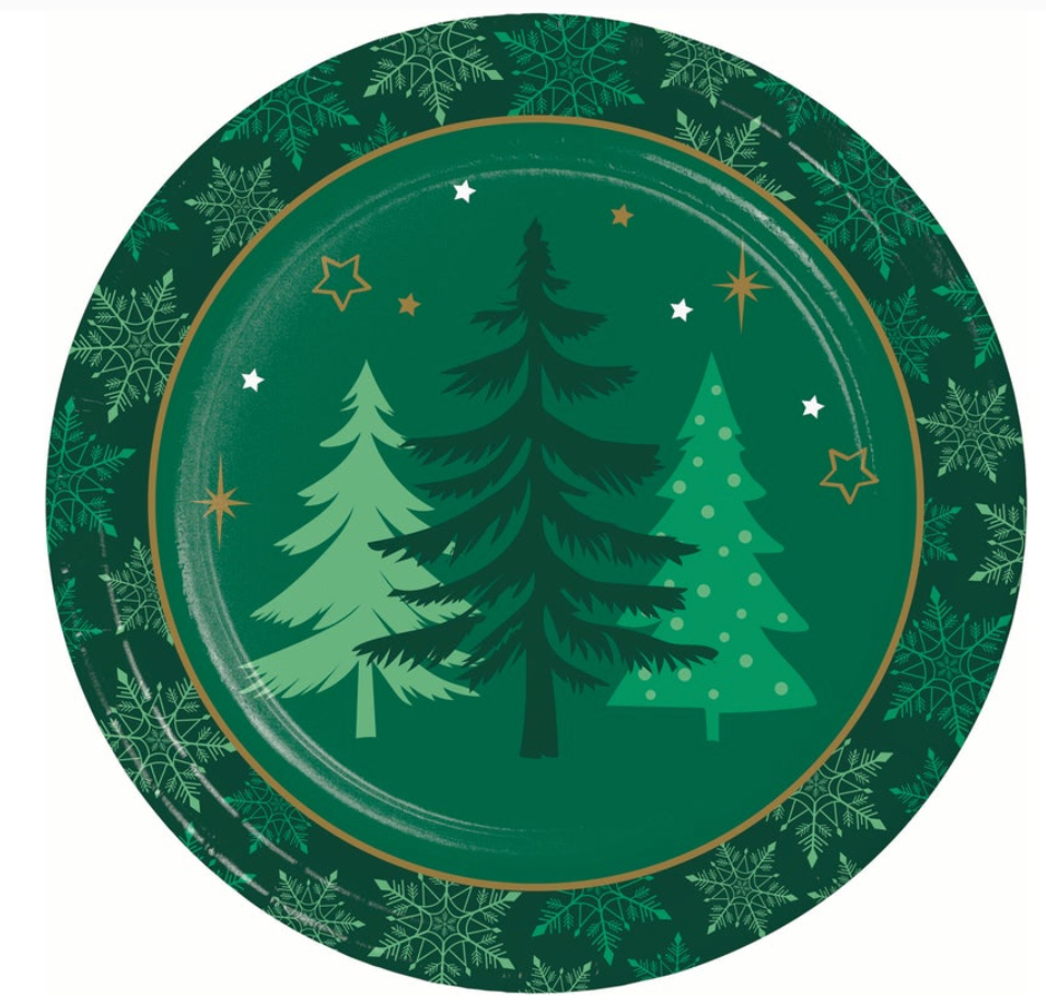 Winter Woods Luncheon Plate 8ct