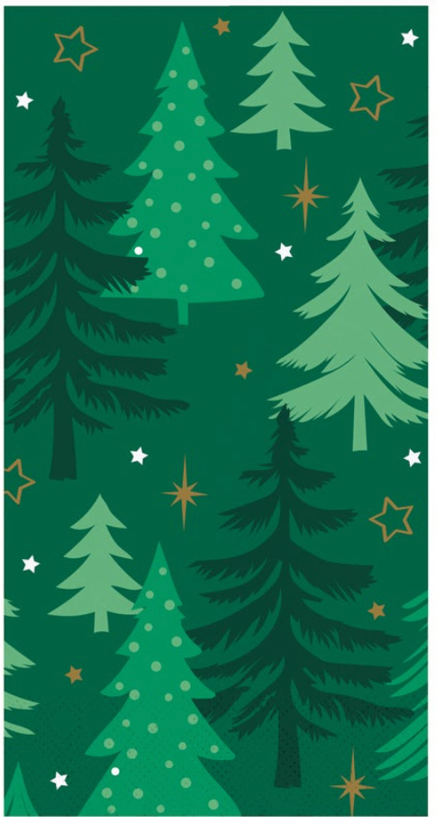 Winter Woods Guest Towel 16ct