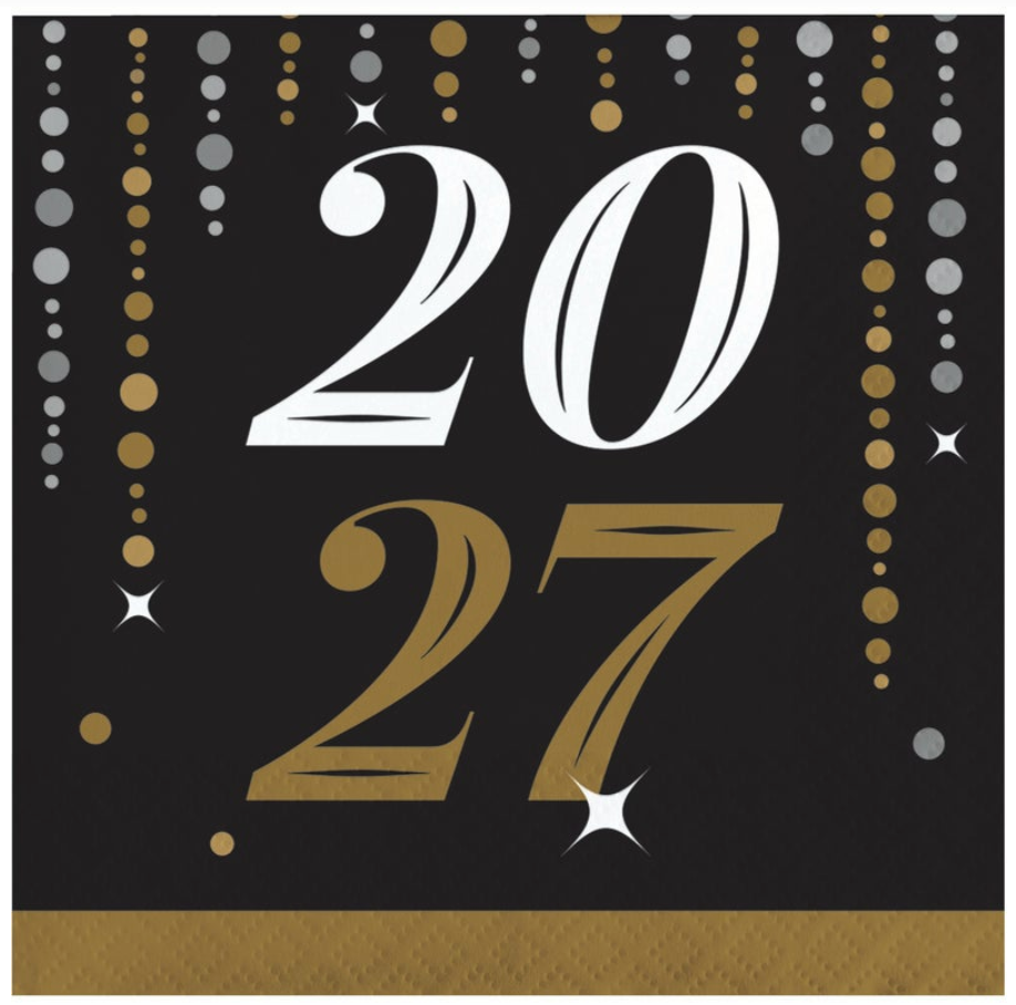 Dazzling Midnight Beverage Napkin 16ct