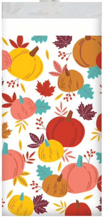 Turkey Treat Paper Tablecover Border Print 1ct