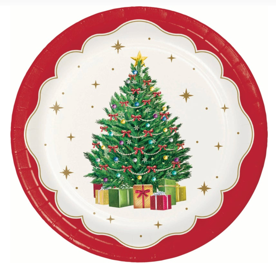 Sparkling Spruce Dinner Plate 8ct