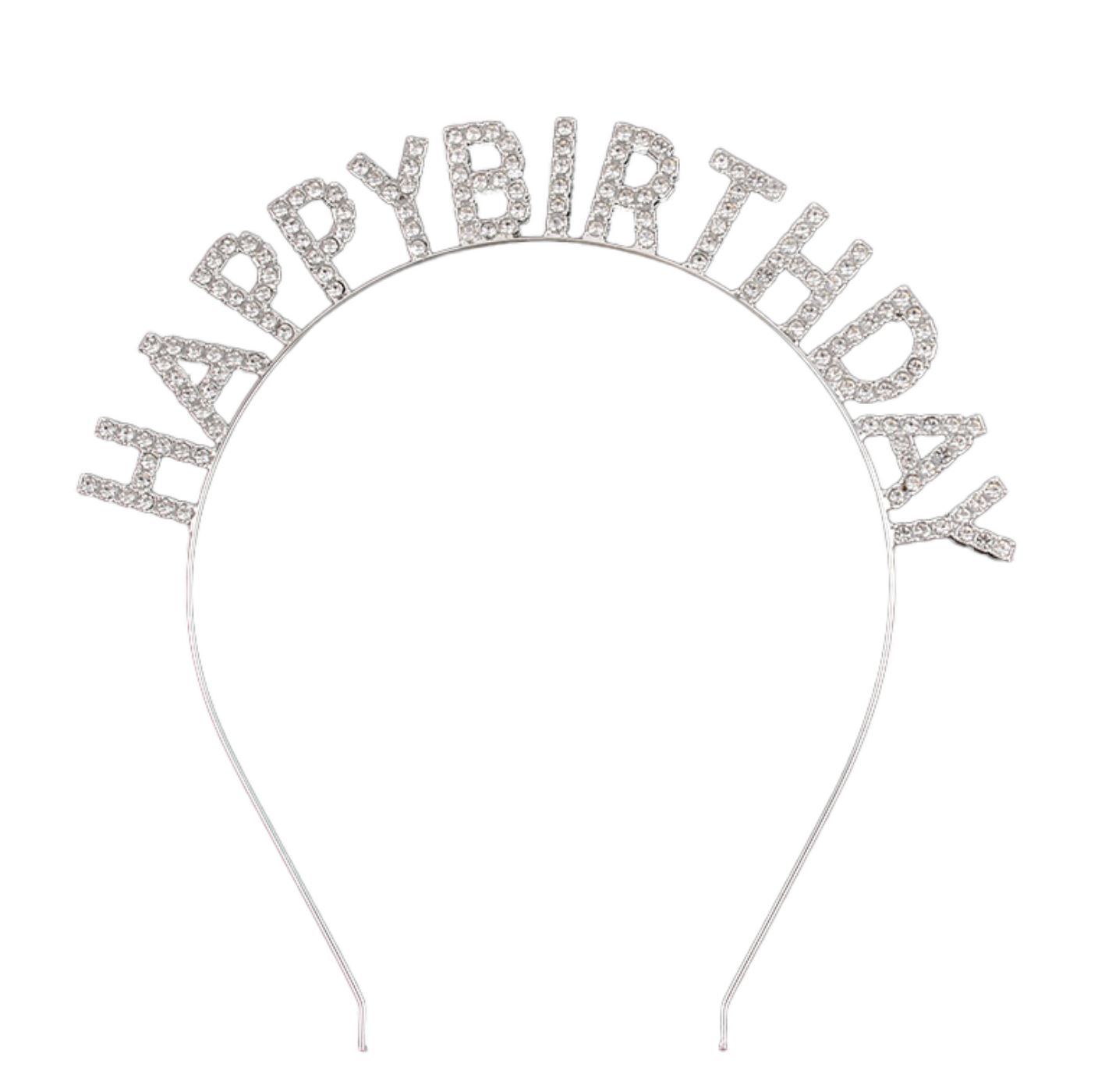 Silver Happy Birthday Tiara