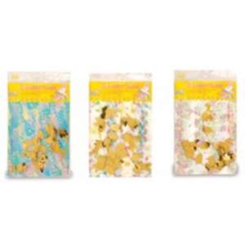 Colorful Easter basket-shaped paper garlands with pastel pink, yellow, and blue tones and festive holiday patterns.