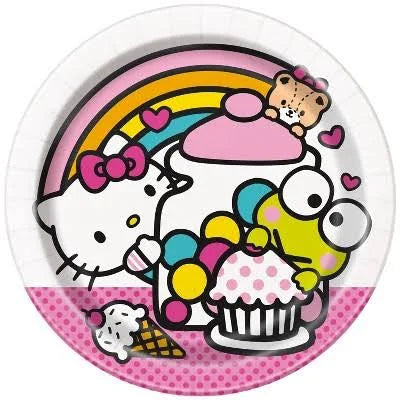 Hello Kitty and Friends Round 7 inch Dessert Plates 8ct