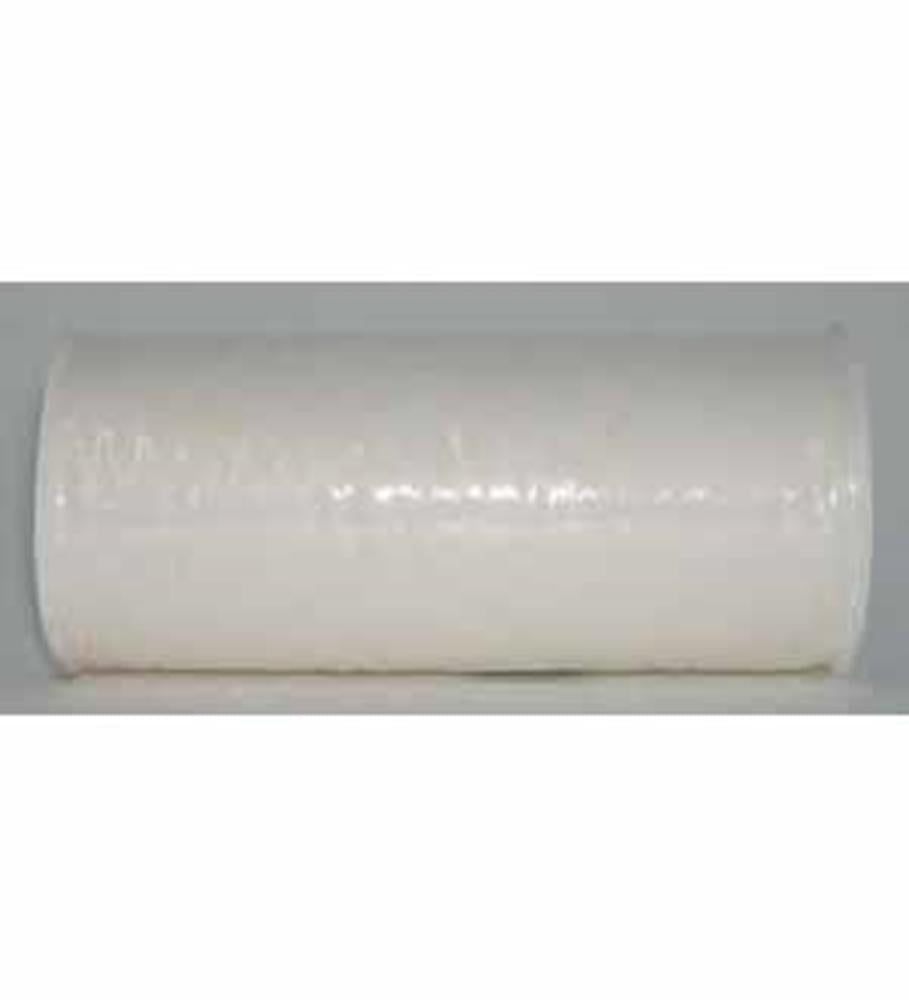 Roll of white nylon tulle fabric, 6-inch width, translucent and lightweight with fine mesh texture.