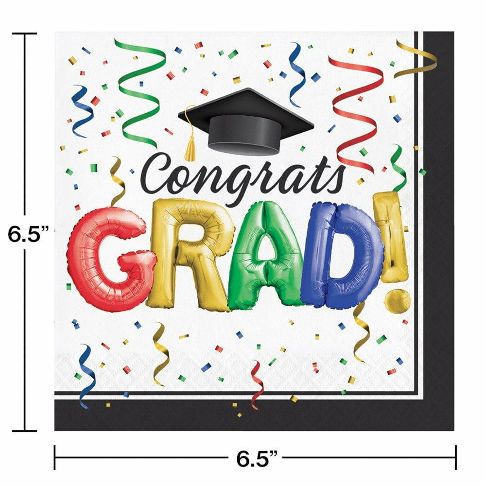 #1 Grad Luncheon Napkin 16ct - Toy World Inc
