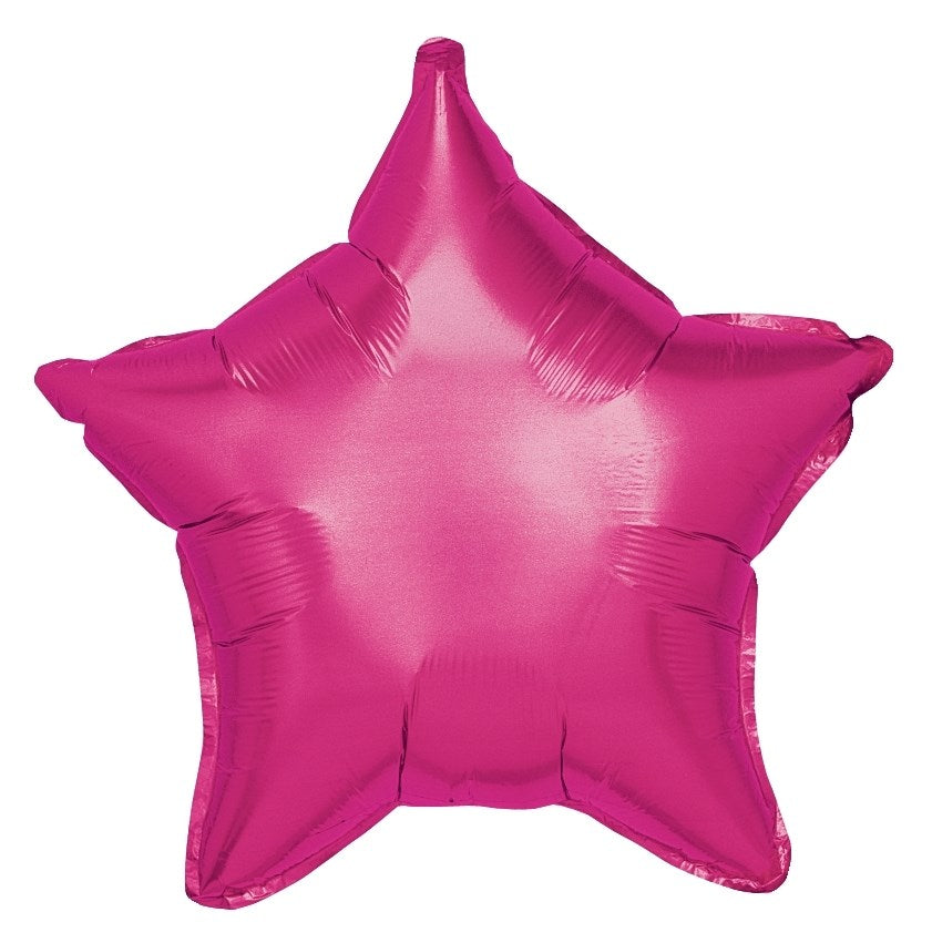 Betallic Magenta Star 19 inch Star-Shaped Balloon 1ct image