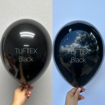 Tuftex Black 11 inch Latex Balloons 100ct