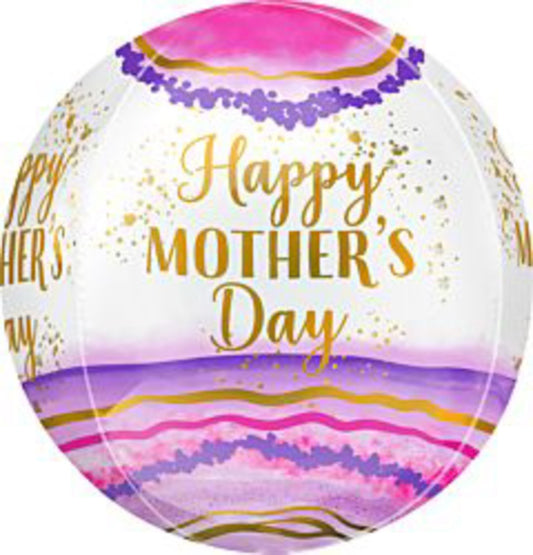 Anagram Happy Mother's Day Geode 16in Orbz